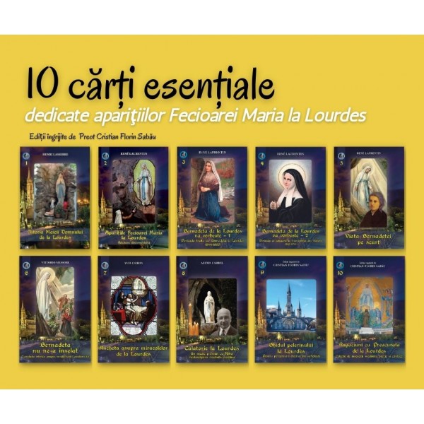 Set 10 cărţi  -Apariţiile Fecioarei Maria la Lourdes