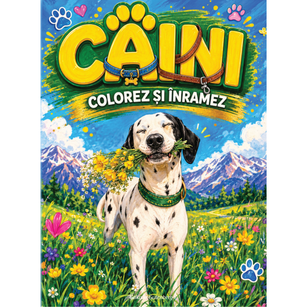 CÂINI (seria Colorez şi înrămez)