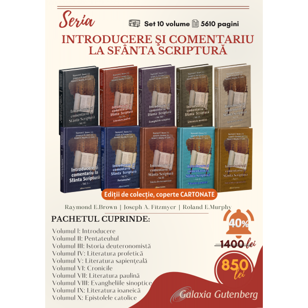 Pachet 10 volume - Introducere şi comentariu la Sfânta Scriptură (coperte cartonate)