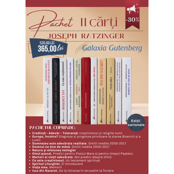 Pachet 11 cărţi - Joseph Ratzinger